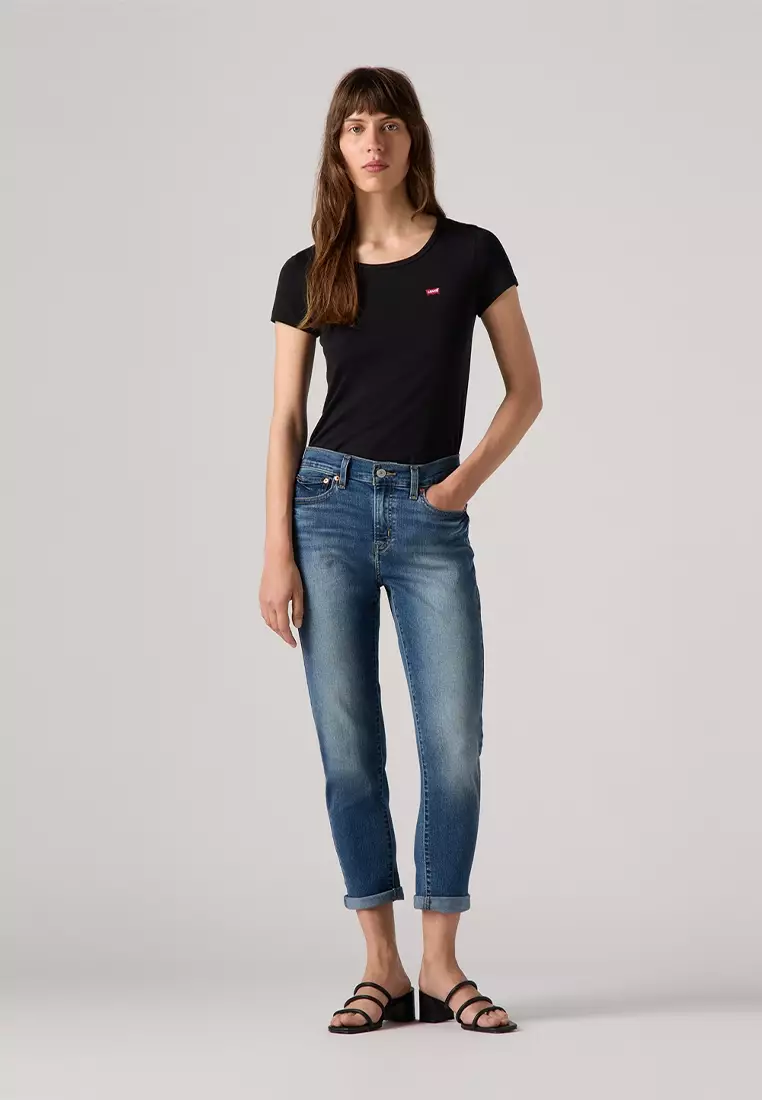 Women's Mid-Rise Boyfriend Jeans 19887-0356