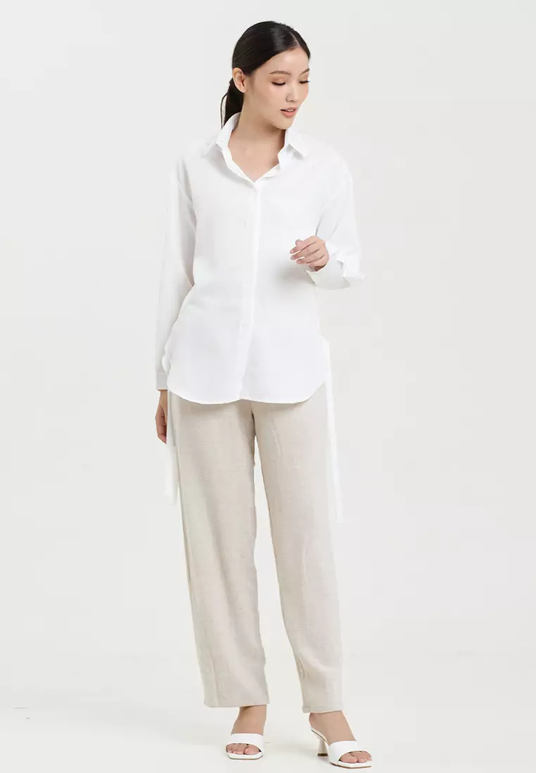 Tied Oversized Shirt