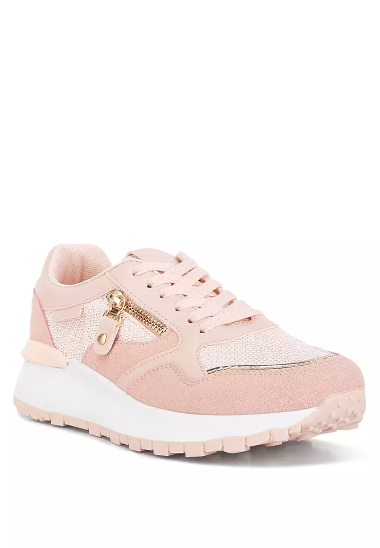 London Rag Pink Chain Embellished Chunky Sneakers 2025 | Buy London Rag ...