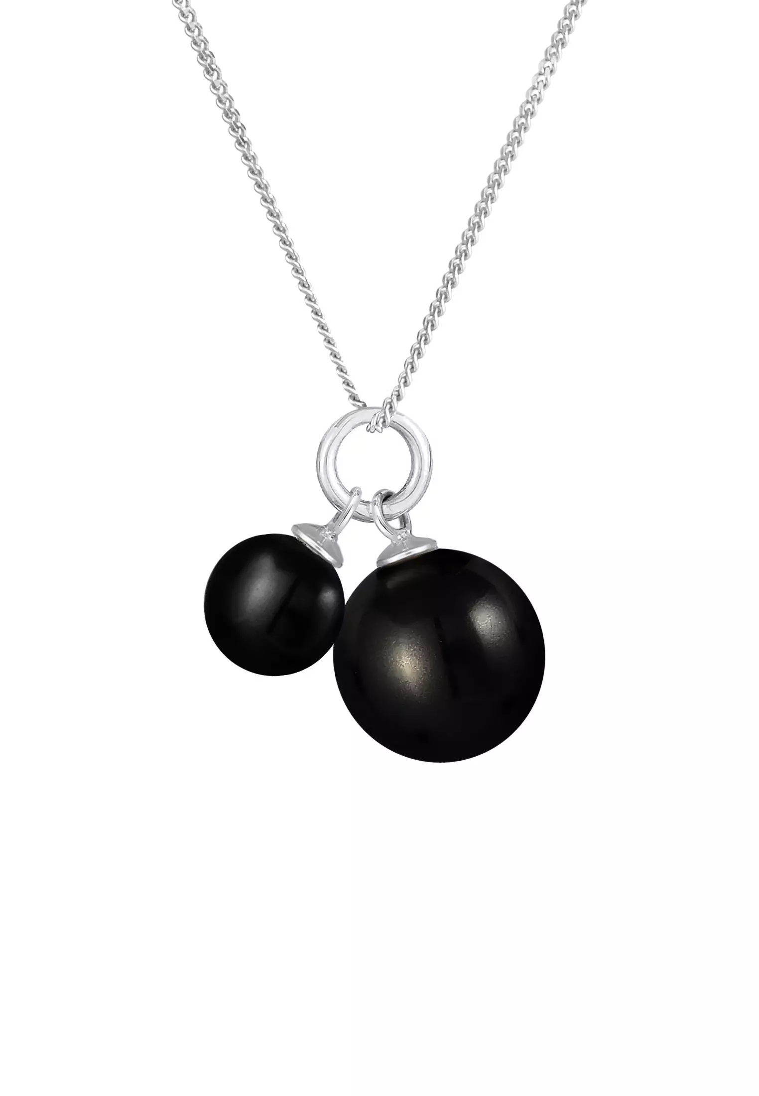 Necklace Pearl Pendant Duo Classic