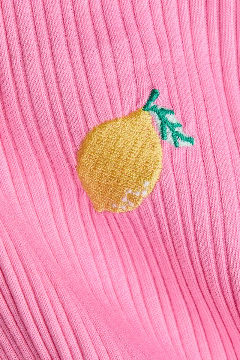 Embroidery-detail strappy dress
