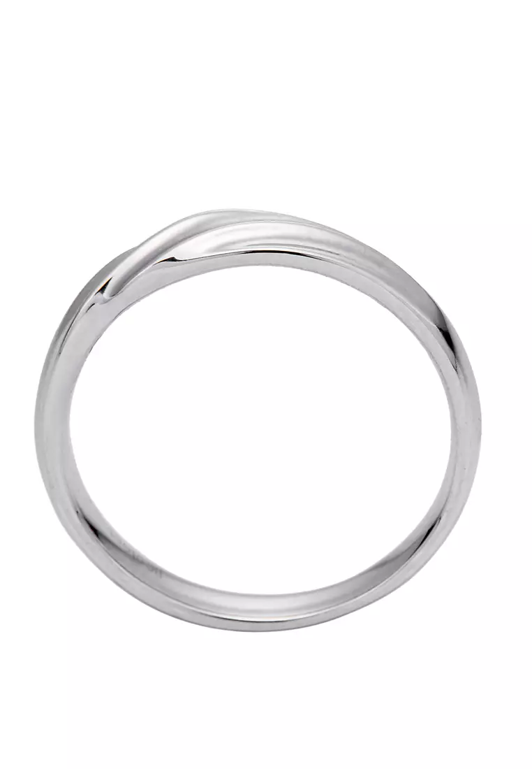 LITZ 18K White Gold  Diamond Ring YF-YR7314