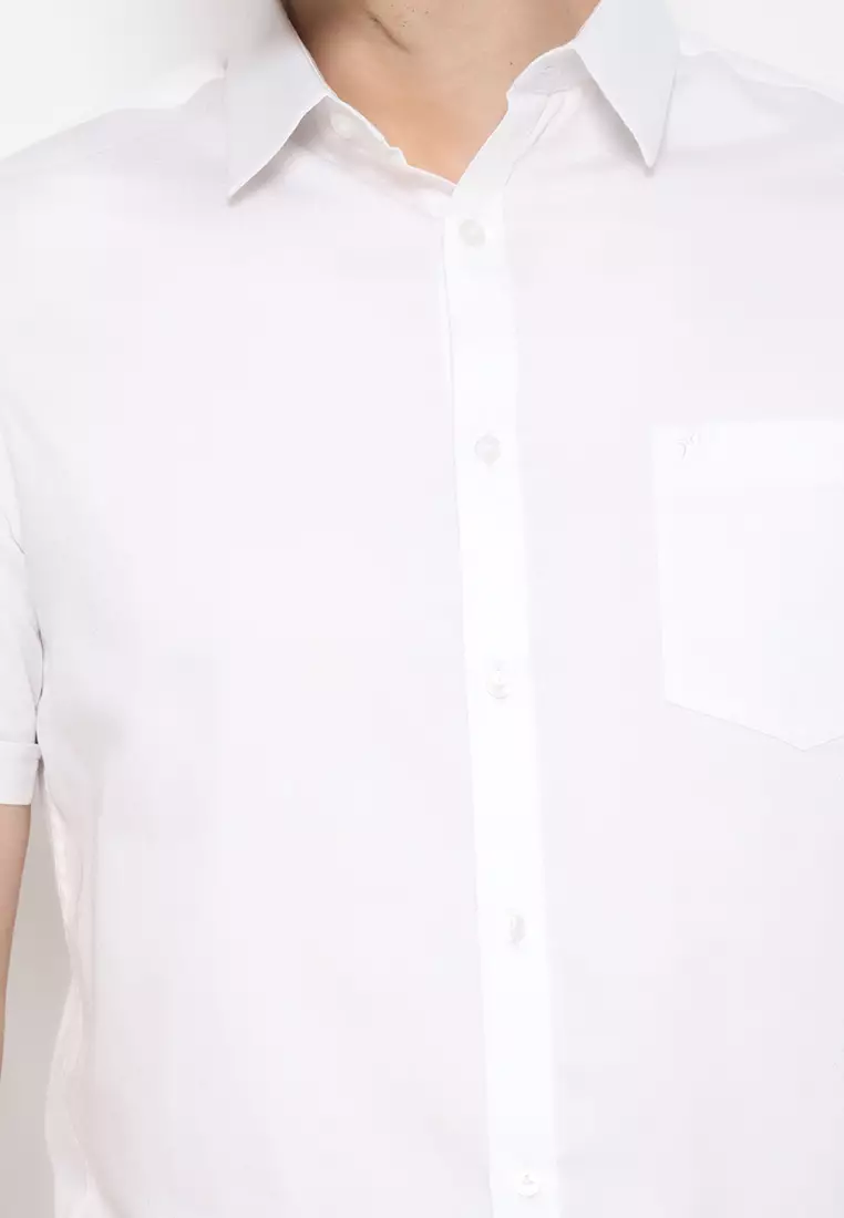 Jobb Allenby Kemeja Pria Lengan Pendek Slim Fit Putih