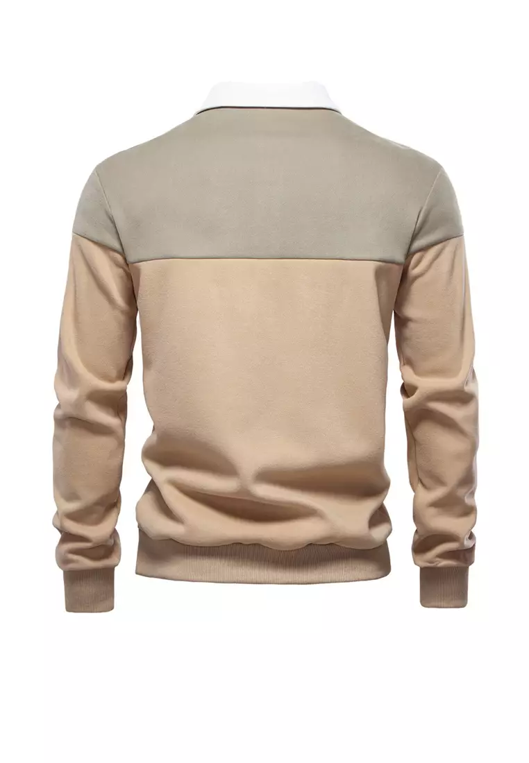 Casual Color Matching Polo Shirt AX-HD3006