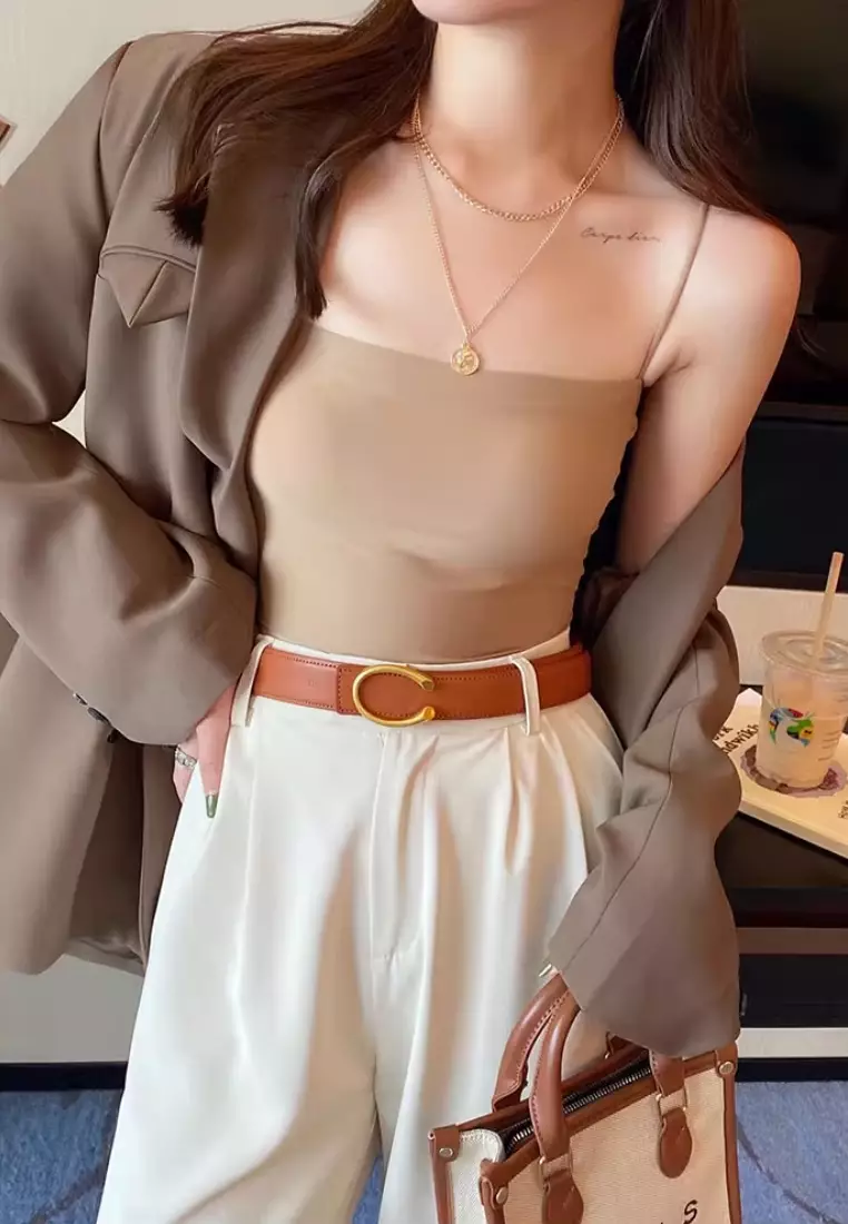 3 Pack Premium Arina Ice Silk Bralette Inner Top Tube in White, Nude and Black