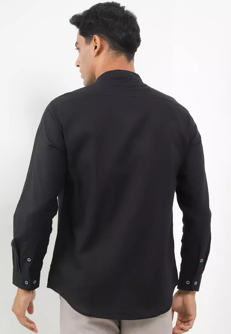 Ossu Black Longsleeve Ciangi Shanghai Shirt