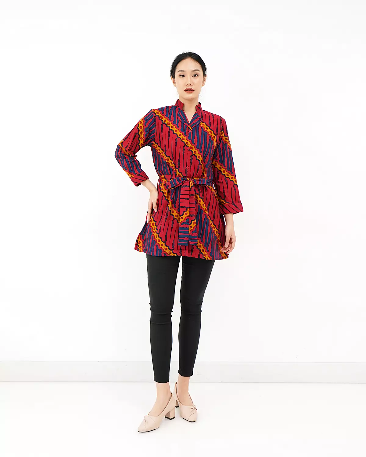 Blouse Tunik Motif Parang Indramayu