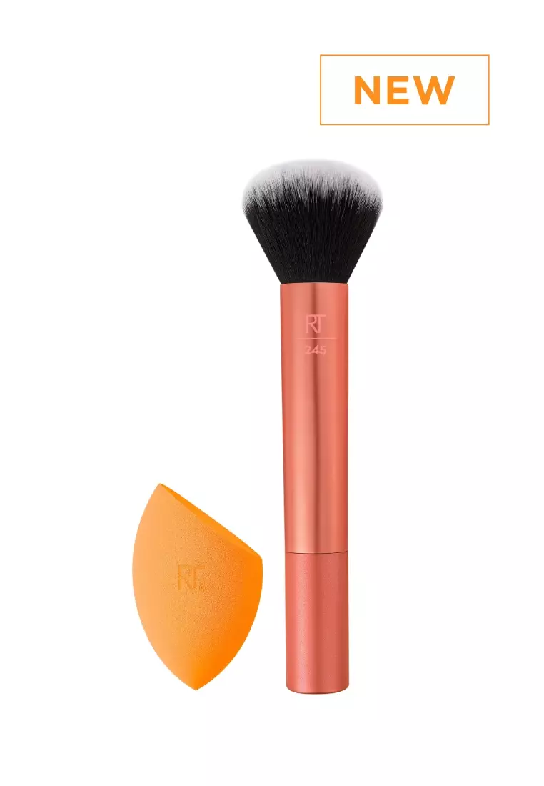 Real Techniques Expert Blending Duo – Make-up-Schwamm & Applikator Für Perfektes Foundation-Resultat