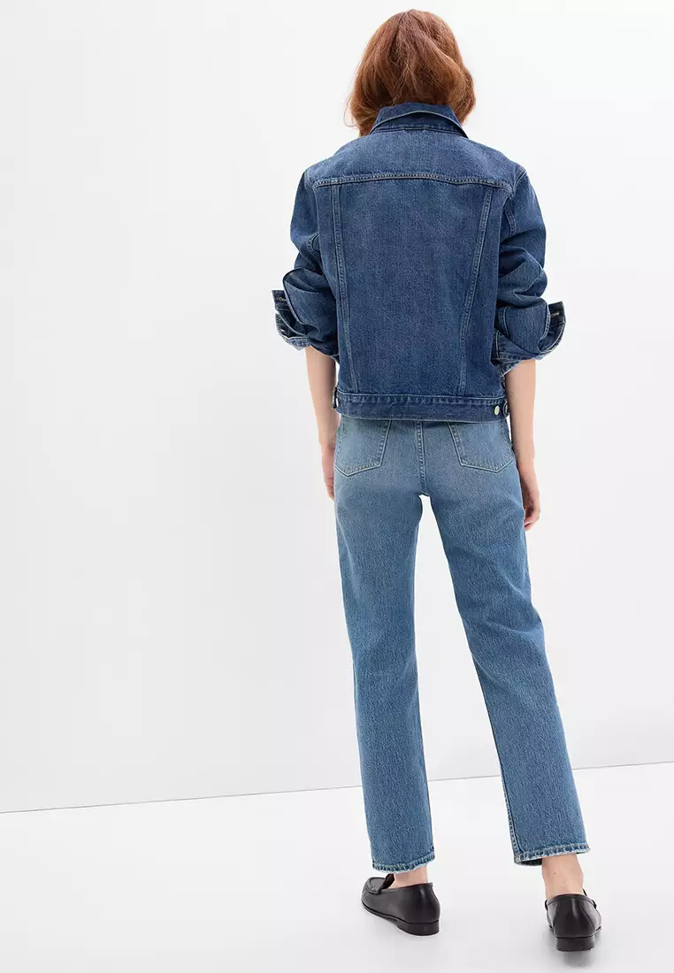 High Rise Cheeky Straight Jeans