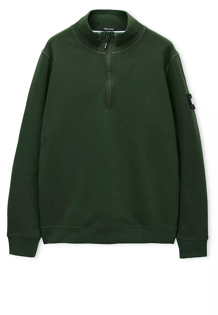 MENS BLACK FOREST KRAVIZ 1/4 ZIP WITH PARACHUTE OVERLAY