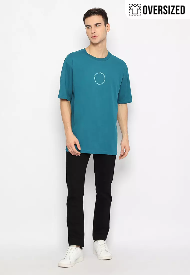 RBJ T-Shirt Cotton Combed Oversized Pria 2079250161