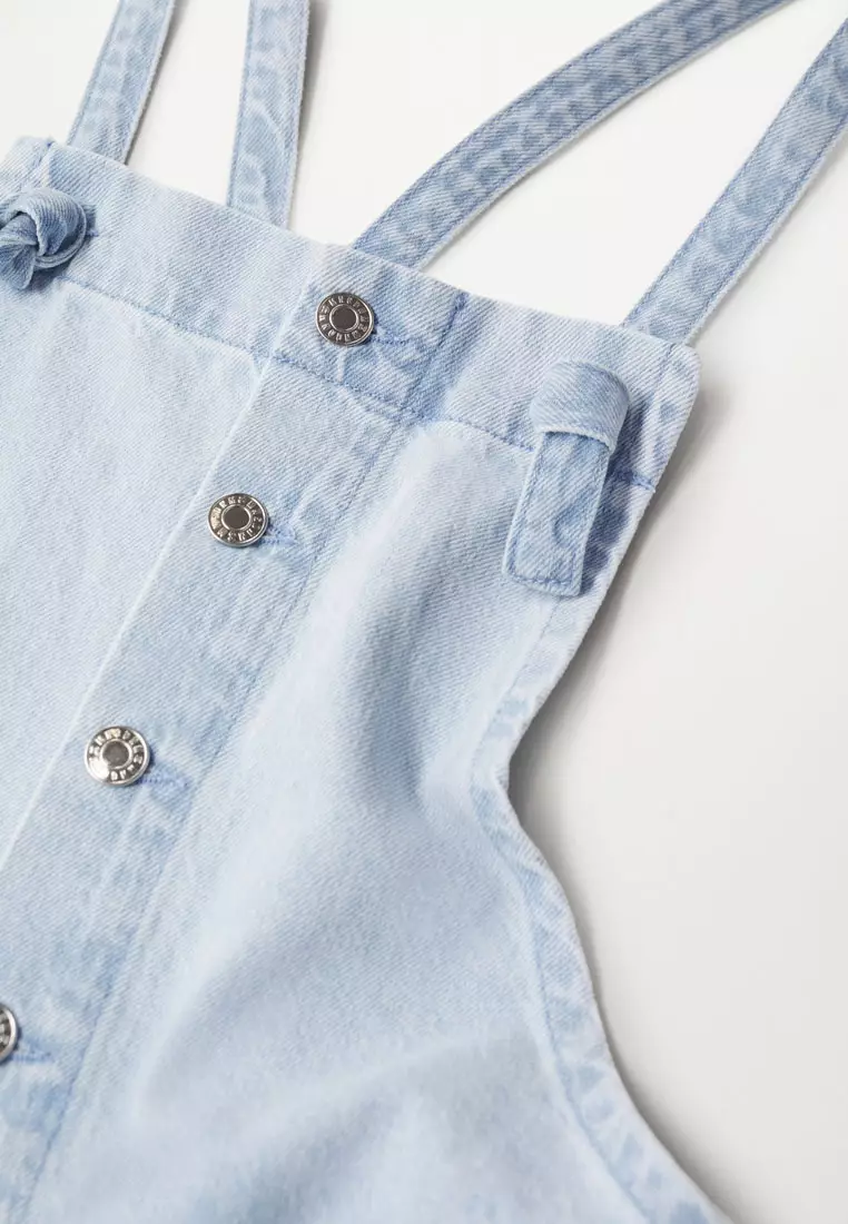 Long Denim Dungarees