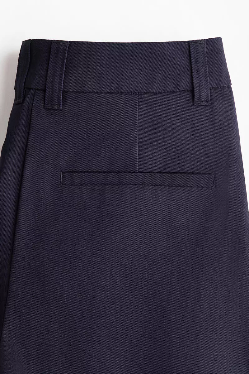 Tailored cotton trousers