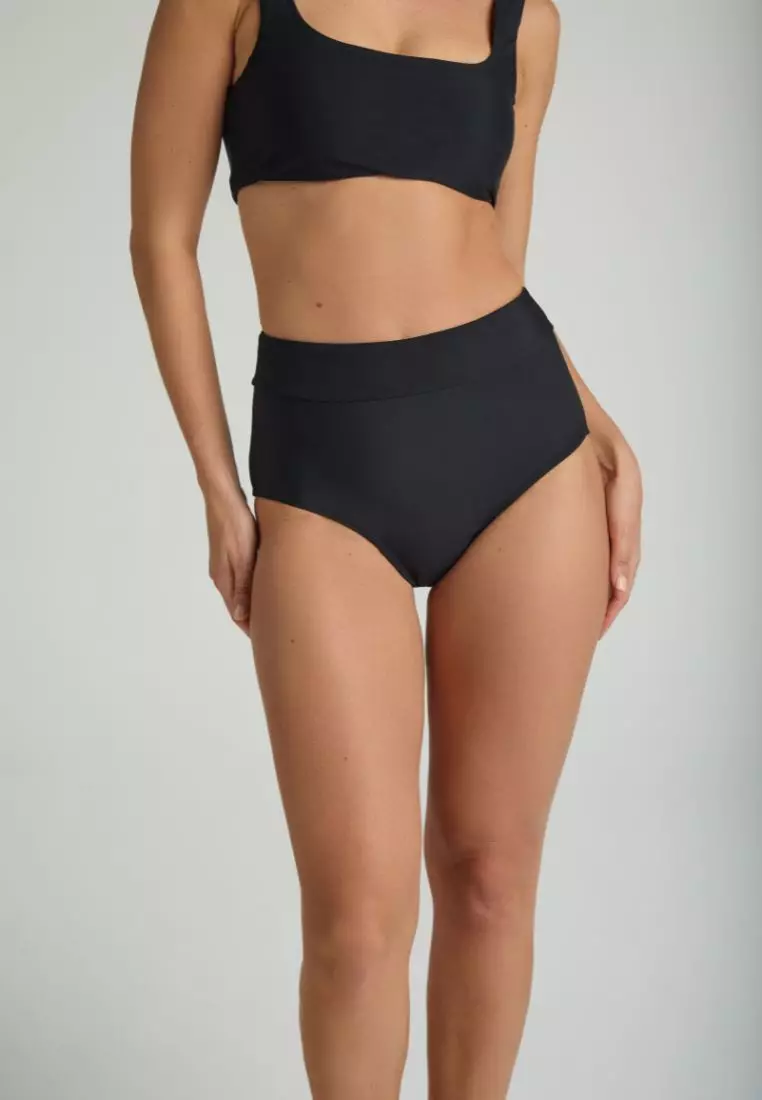 Modibodi Period Swimwear Hi-Waist Bikini Bottom Light Absorbency Black