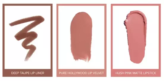 Anastasia Beverly Hills Pucker Up Lip Trio - Hush Pink / Pure Hollywood / Deep Taupe