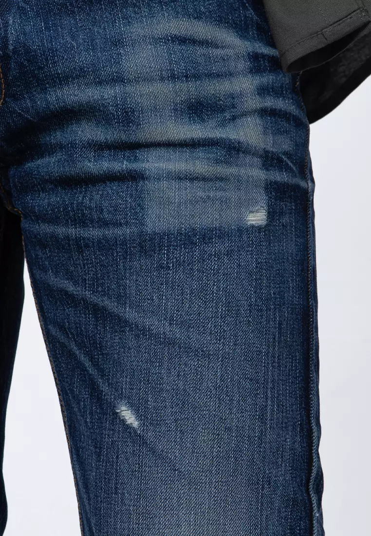 801 Reguler Fit Handcrafted Jeans BLUE CLAPPERCLAW - Celana Panjang Denim Pria