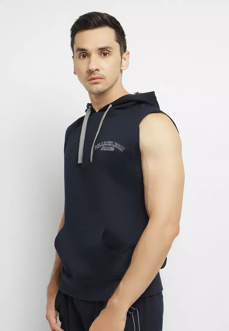 Chameleon Jaket Hoodie No Sleeve