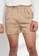 Origin by Zalora beige Slim Fit Pleated Shorts made from Tencel A1BCAAA37F55DFGS_3