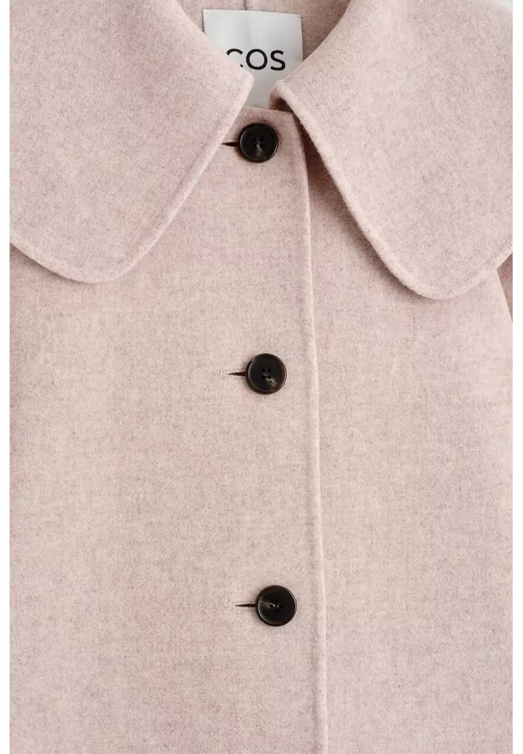 COLLARED DOUBLE-FACED WOOL JACKET