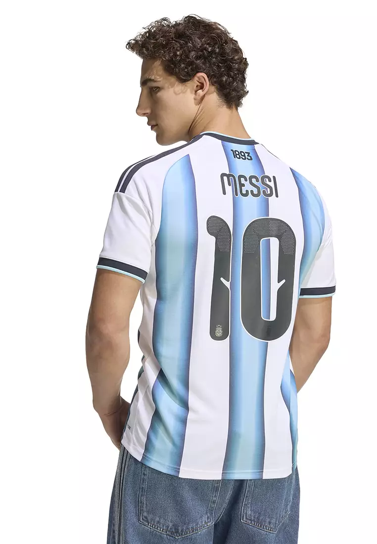 Argentina 26 Home Messi Jersey