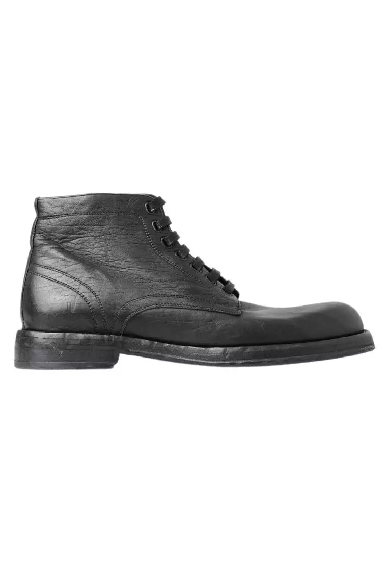 Discount on Dolce & Gabbana  shoes - SKU: Dolce & Gabbana Horse Leather Perugino Boots