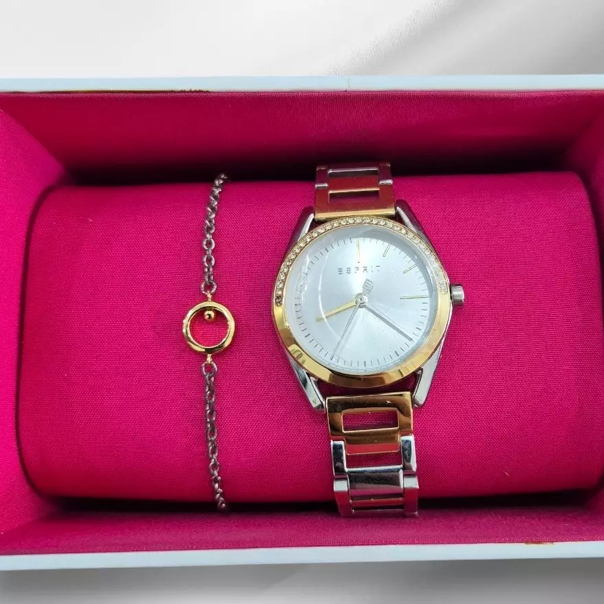 Esprit ES1L117M0085 Silver Kombinasi Gold Cewek