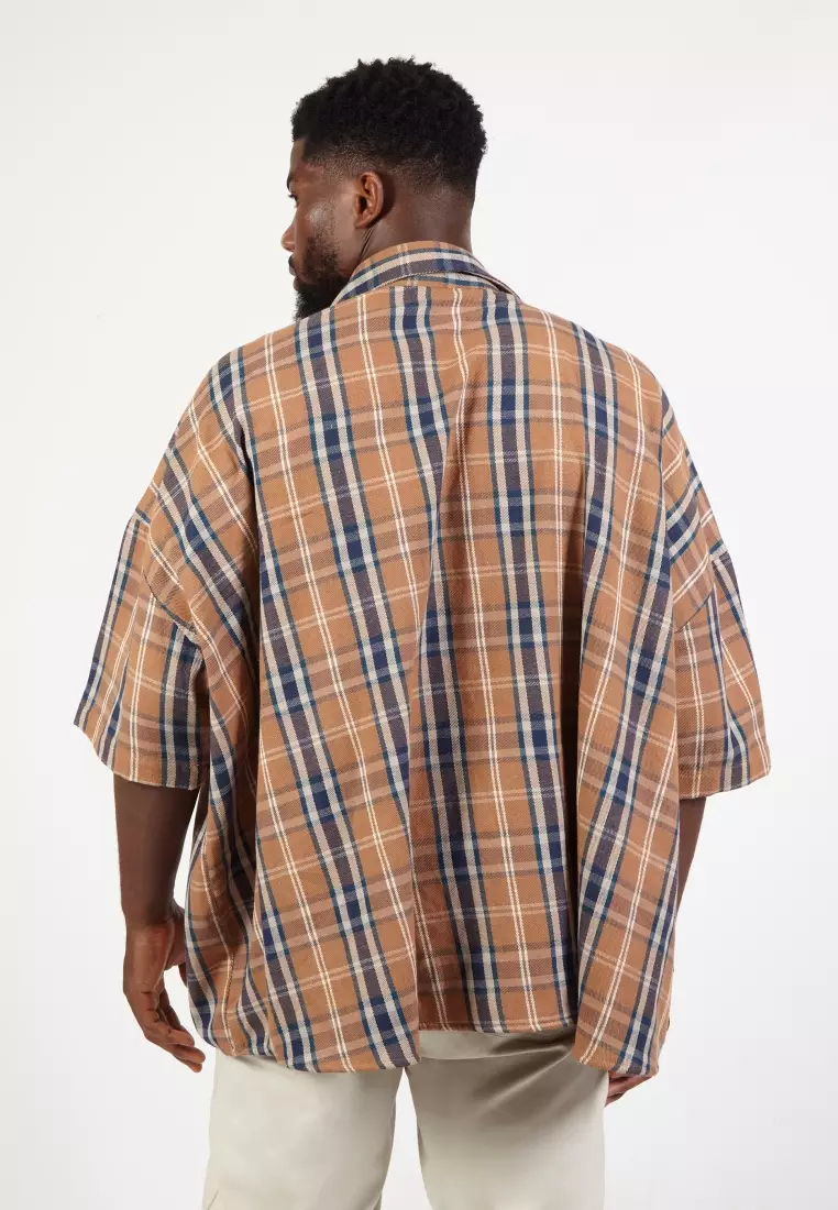 トップス OVY Soft Flannel Wide Shirts (brown) OVY Soft Flannel Wide Shirts (brown)