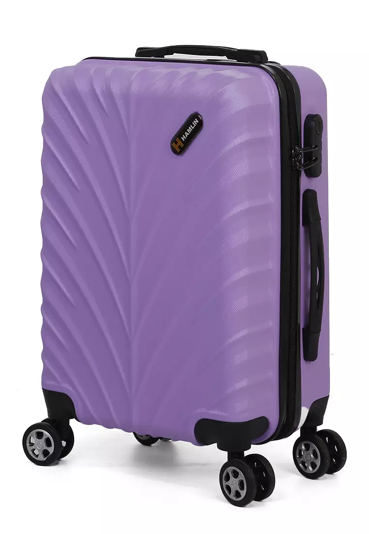 Carlton Tas Koper Hardcase Unisex Size 20Inch Suitcase Combination Lock Large Compartment Material ABS+PVC Coated ORIGINAL - Purple
