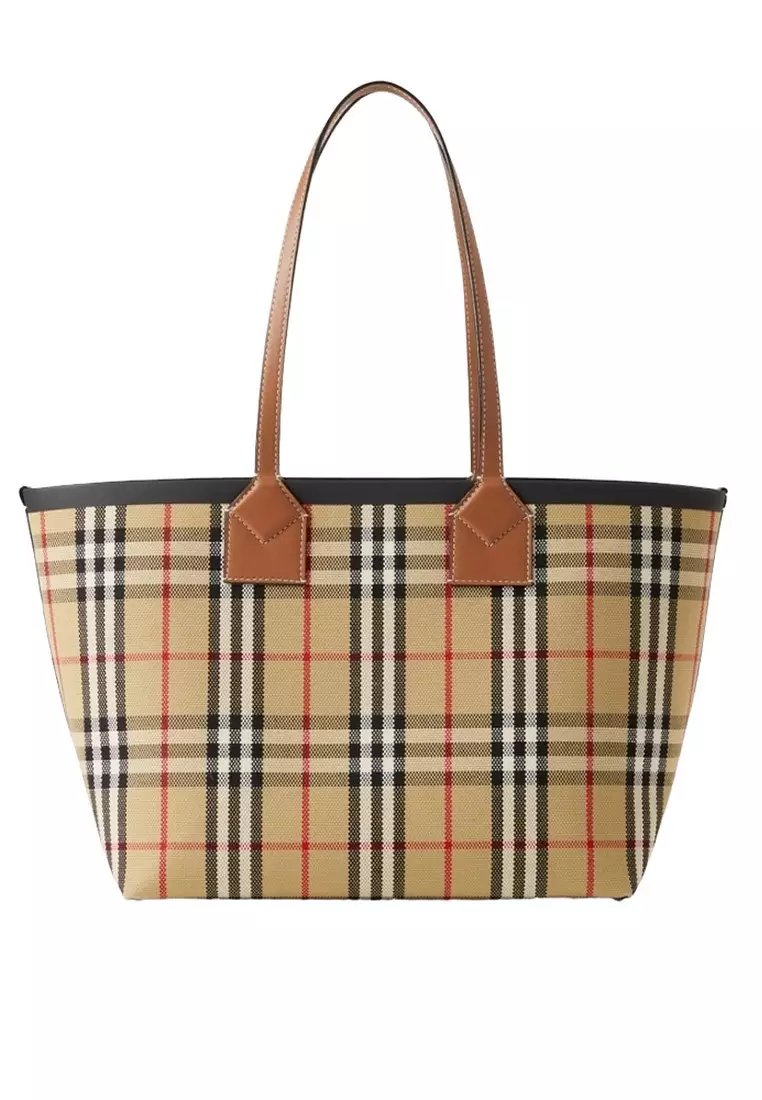 Small London Tote Bag in Briar Brown/Black