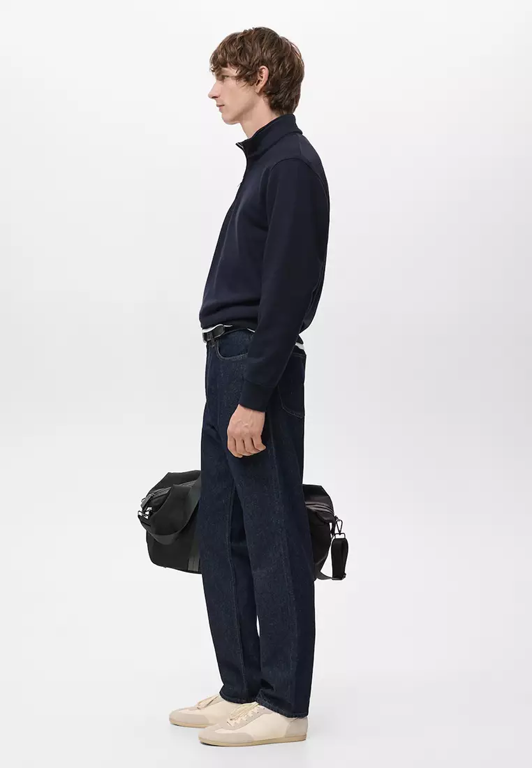 Regular-Fit Sweatshirt With Zip