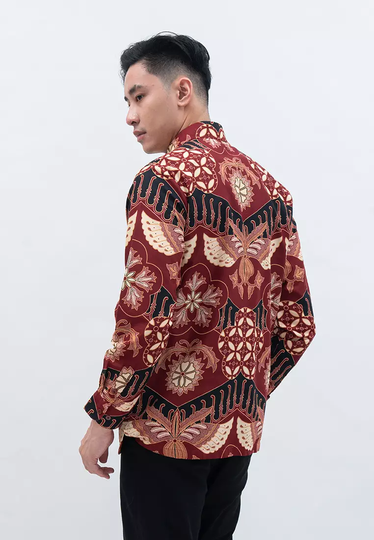 Hadinata Batik Pria Kemeja Panjang Furing Arief Amanda