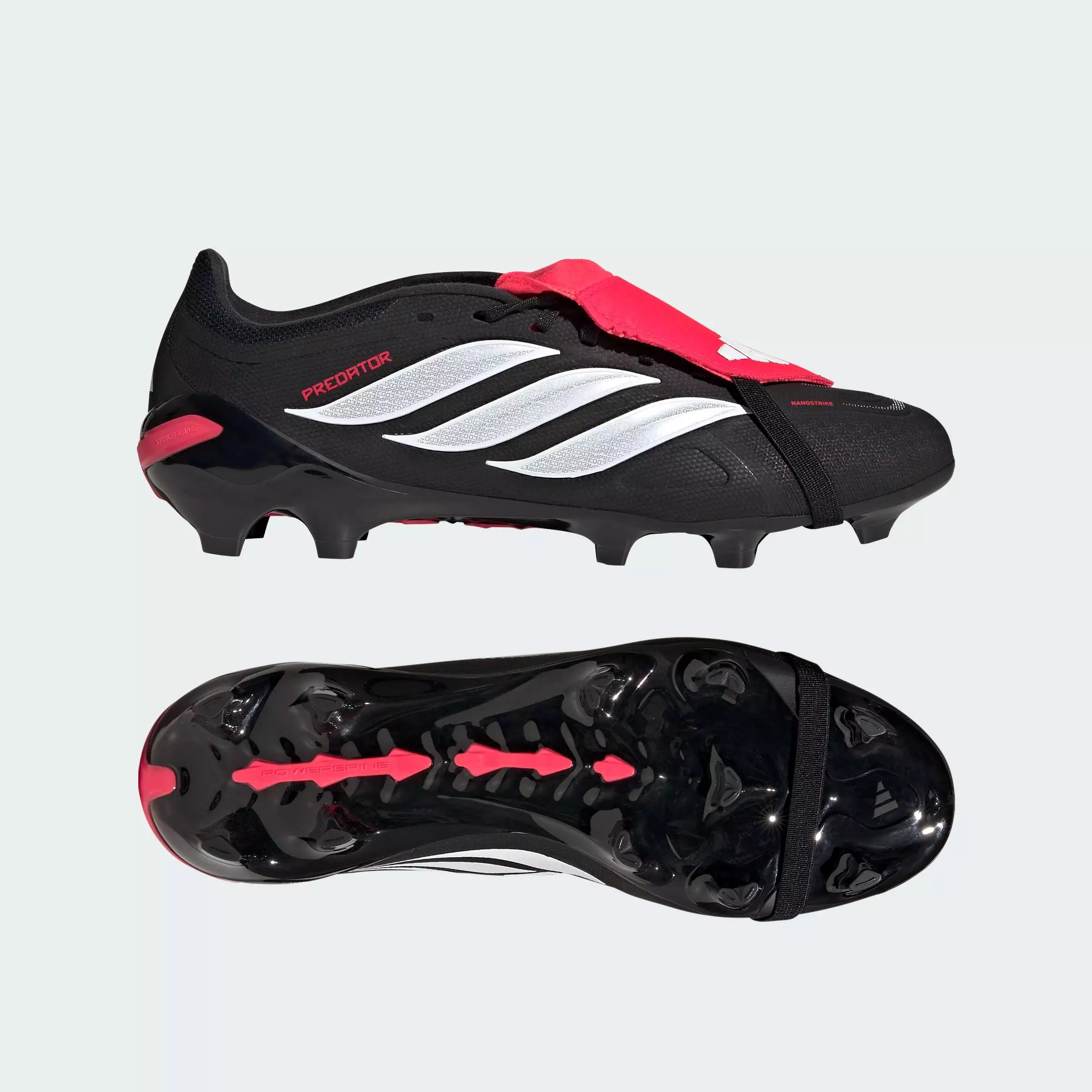 ADIDAS Football Predator League Fold-Over Tongue Firm Ground Football Boots Unisex Black JS0425