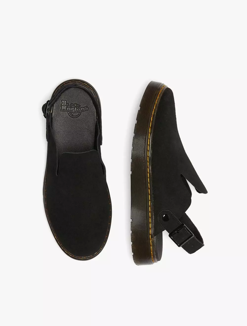 Dr. Martens Carlson Mule Black EH Suede
