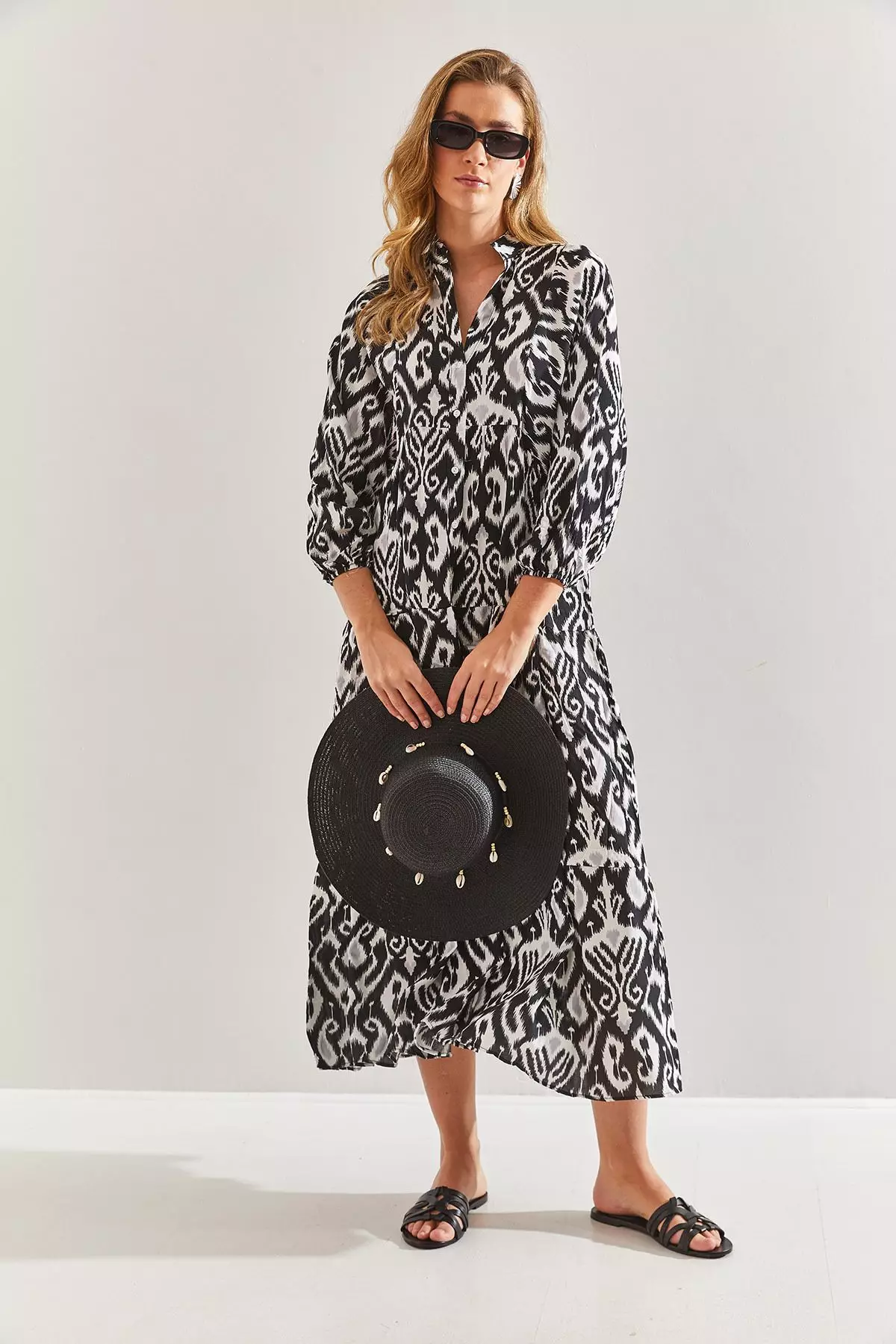 Women's Multi Patterned Viscose Dress 60171051