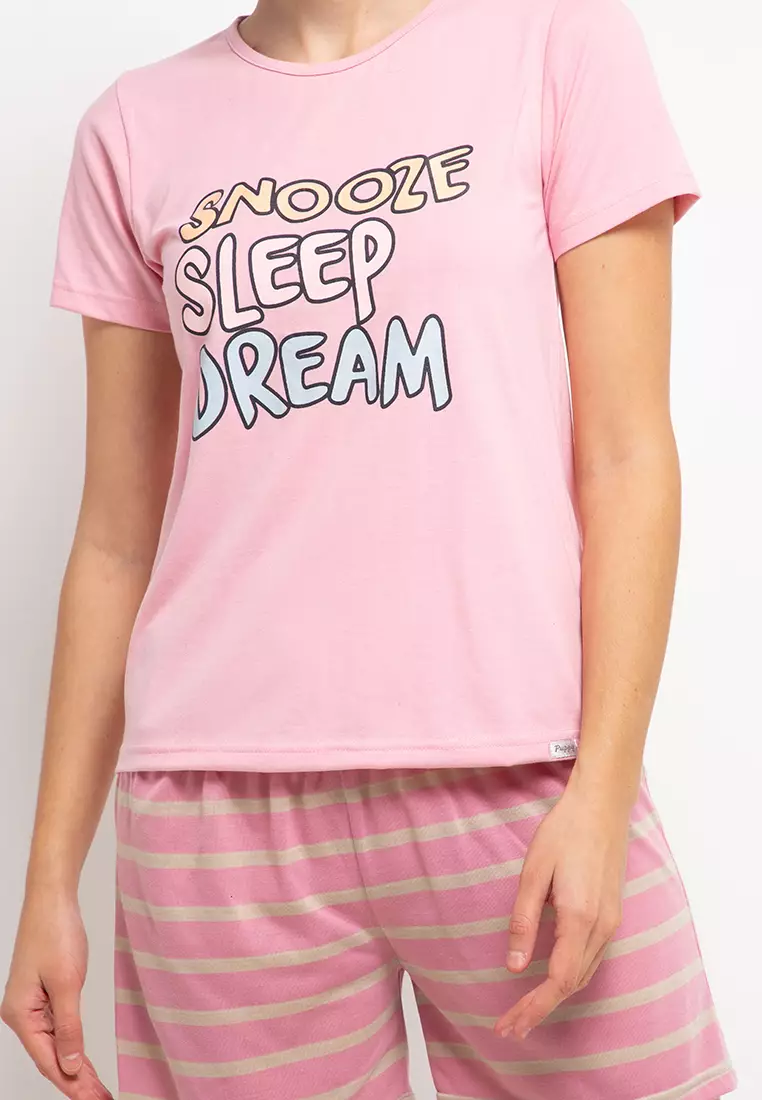 Pyjama Pijama Short Sleeve Short Pants Sleepwear