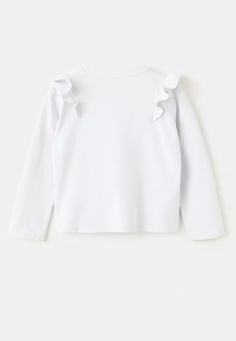 Frills Cotton T-Shirt