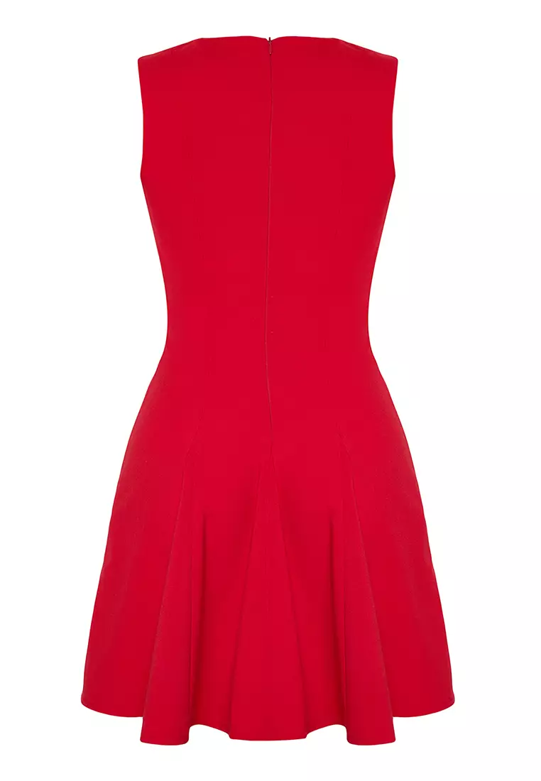 Straight Mini Sleeveless Business Regular Dress