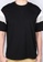 Moley black Colour Block Oversized T-Shirt AD476AABB76445GS_4