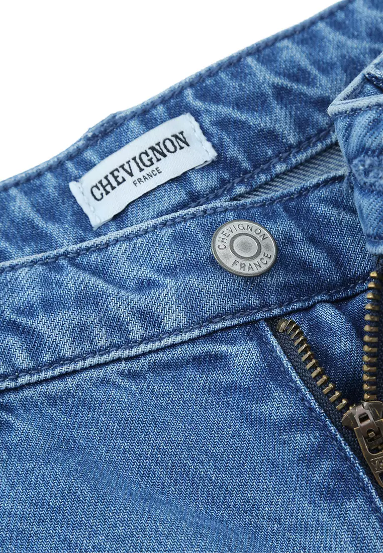 Women's Straight Leg Indigo Denim Jeans