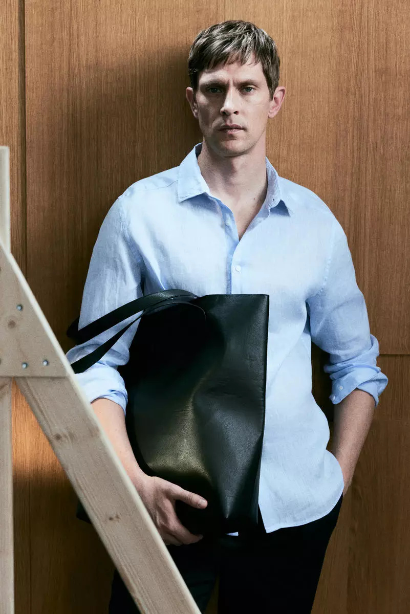 Buy H&M Slim Fit Linen shirt Online | ZALORA Malaysia