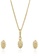 estele gold Estele Gold Plated Atlantic Bay Shell Necklace Set for Women 0871BAC257579AGS_1