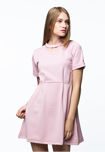 Endorse Dress Elspeth Zpr Light Pink END-PI001