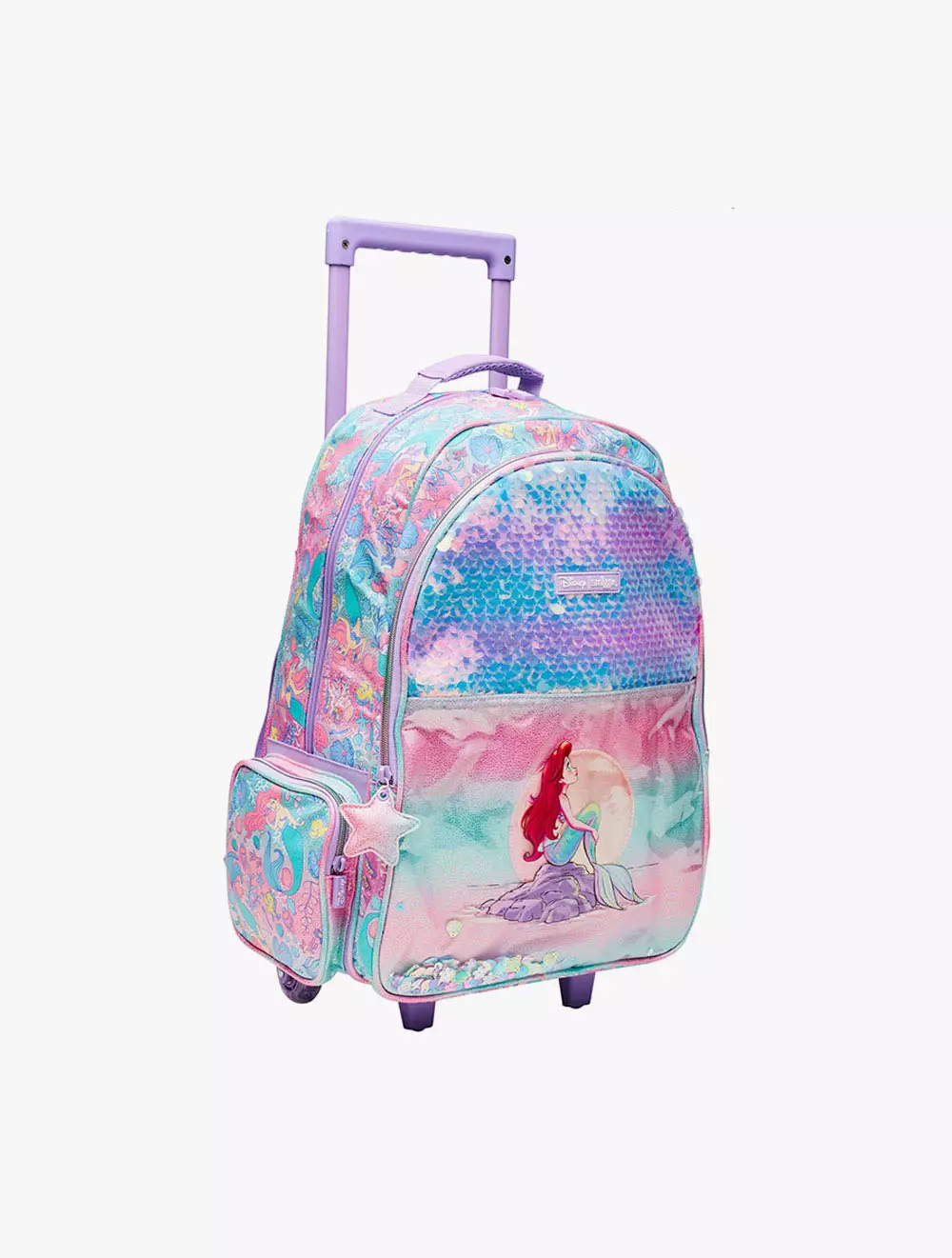 Smiggle Backpack Trolley Disney Princess Lilac - IGL444126LIL - Lilac