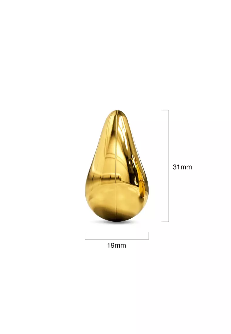 Raindrop Gold layered Stud Earrings