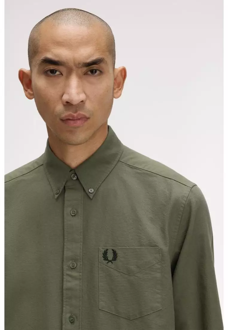 Fred Perry M5516 Oxford Shirt (Laurel Wreath Green)