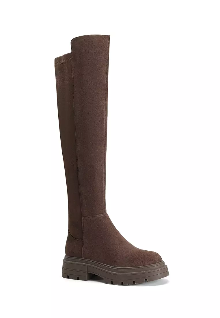 Discount on Twenty Eight Shoes  shoes - SKU: Over Knee Suede Fabric Riding Boots Ww241-1