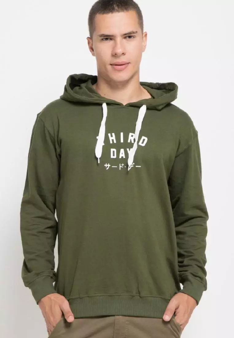 Jual Third Day MO183 Hoodies TD simple army Original 2025 ZALORA