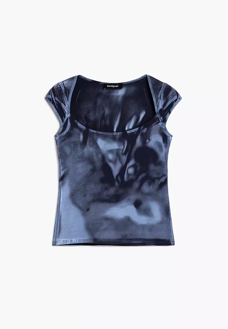 Short-sleeve gradient T-shirt