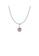 Glamorousky pink 925 Sterling Silver Fashion Romantic October Birthstone Heart Pendant with Pink cubic Zirconia and Necklace 9C511ACED2EDC8GS_1