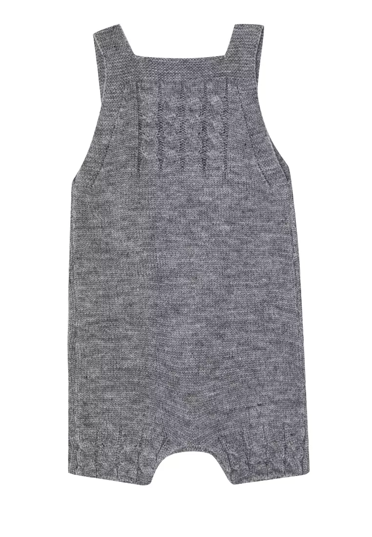 Check Knitted Romper